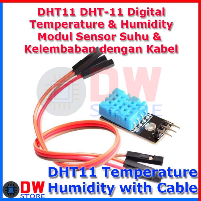 Jual MODUL PCB DHT11 DHT-11 DHT 11 DIGITAL TEMPERATUR AND HUMIDITY ...