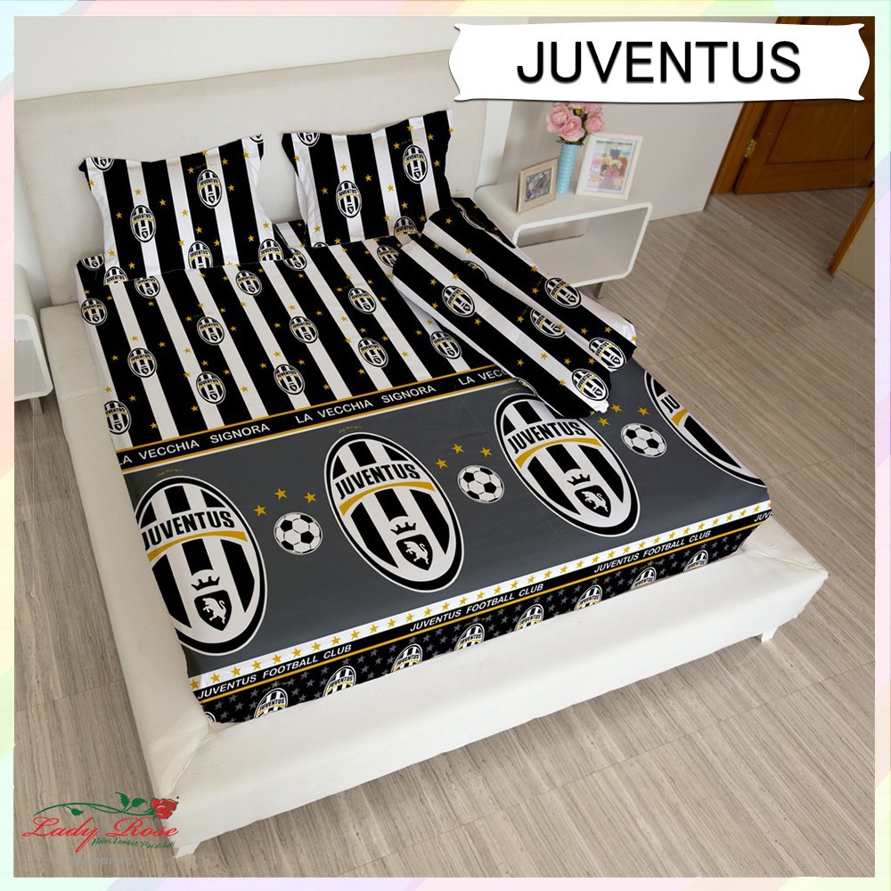 Lady Rose - Sprei Lady Rose Extra King B2 200x200, Queen B4 160x200 cm - Juventus