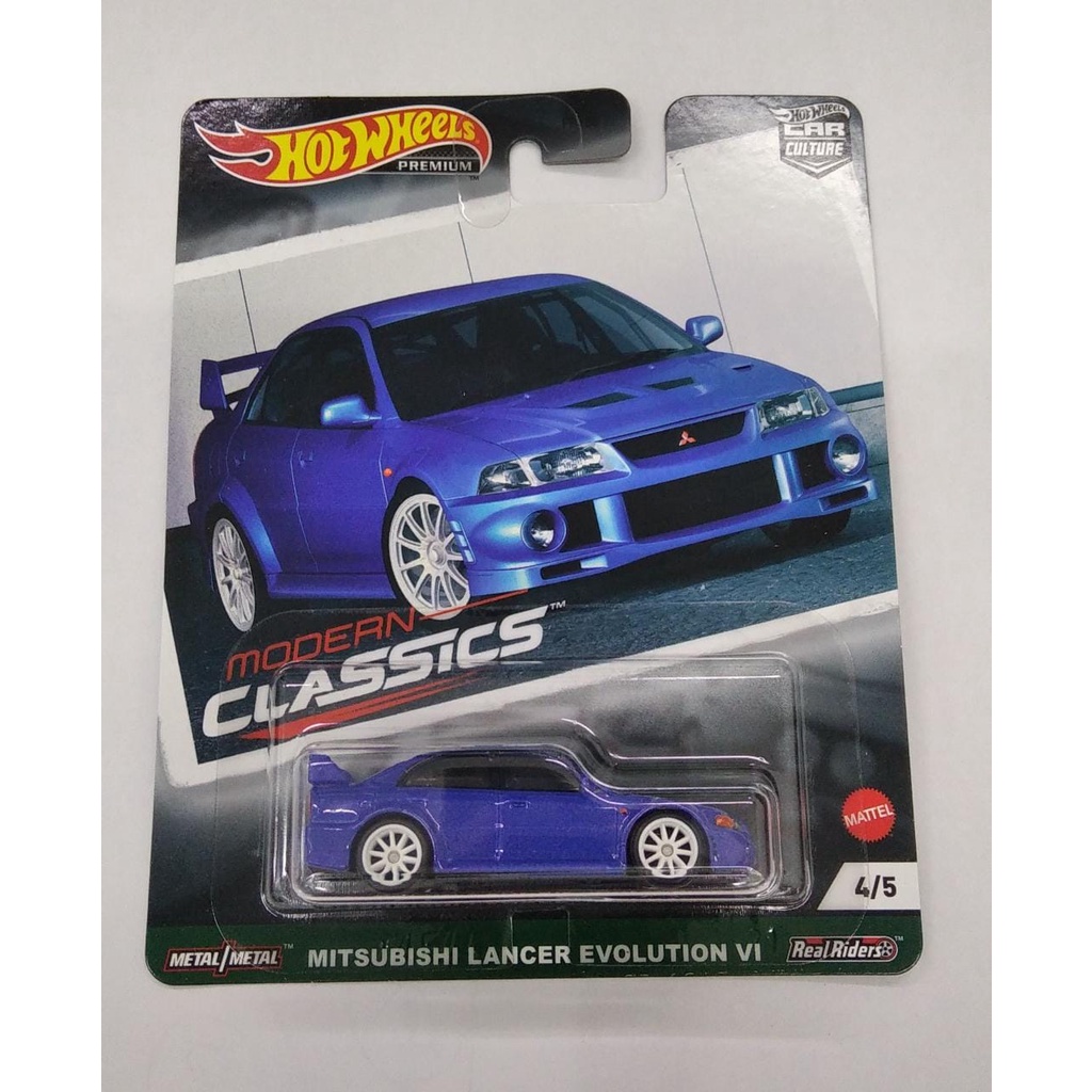 Diecast Hot Wheels MITSUBISHI LANCER EVOLUTION VI Biru HW Modern Classics 2021 Car Culture Hotwheels Mobil Mainan Anak