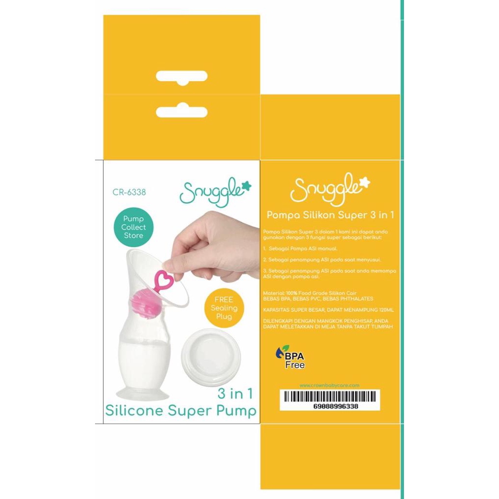 CROWN SNUGGLE 3IN1 SILICONE SUPER PUMP / CR6338