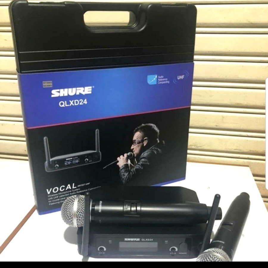 Mic Wireless Handheld Shure QLXD24 / QLXD 24 Vocal Artis UHF