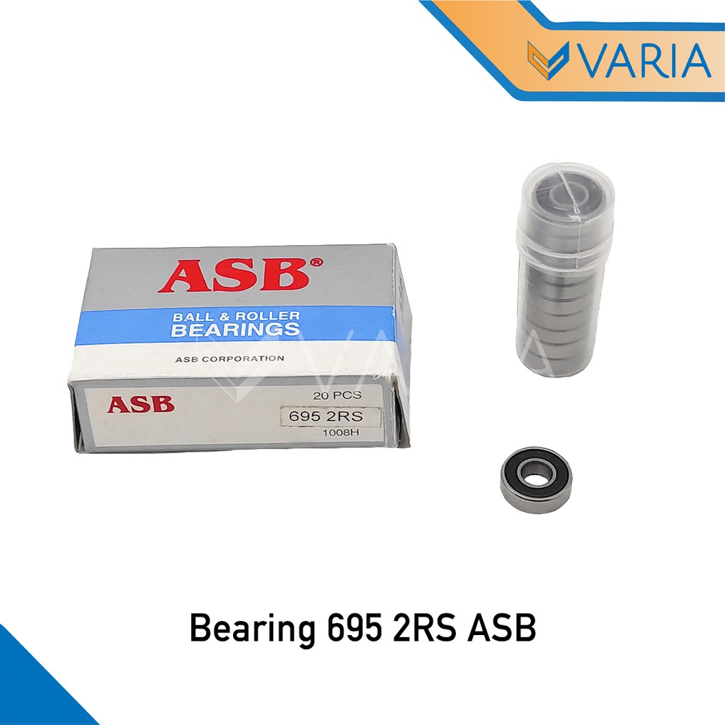 Bearing / Laher 695 2RS Tutup Karet Double ASB 5 x 13 x 4