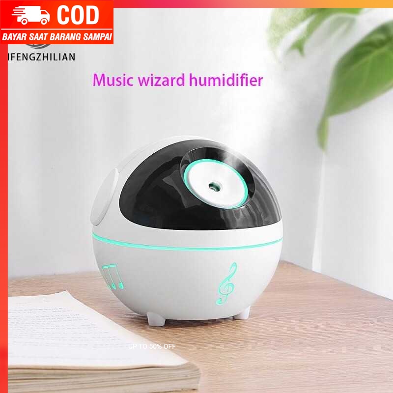 (100% BARANG ORI) ZIFENGZHILIAN Air Humidifier Music Elves Light 350ml - ZN054