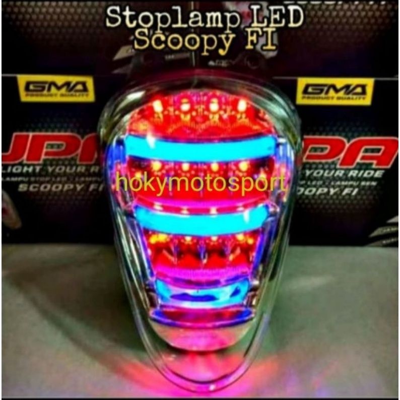 LAMPU STOP LED SCOOPY FI LAMPU BELAKANG SCOOPY FI STOPLAM SCOOPY FI