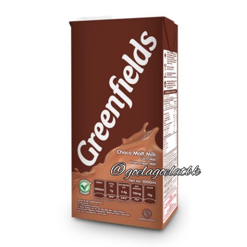 

Susu Uht Greenfields Coklat 1liter