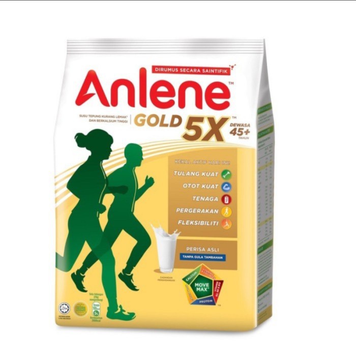 

Susu Anlene Gold 5X Malaysia Orang Tua Usia 45+ / Low Fat Milk Powder