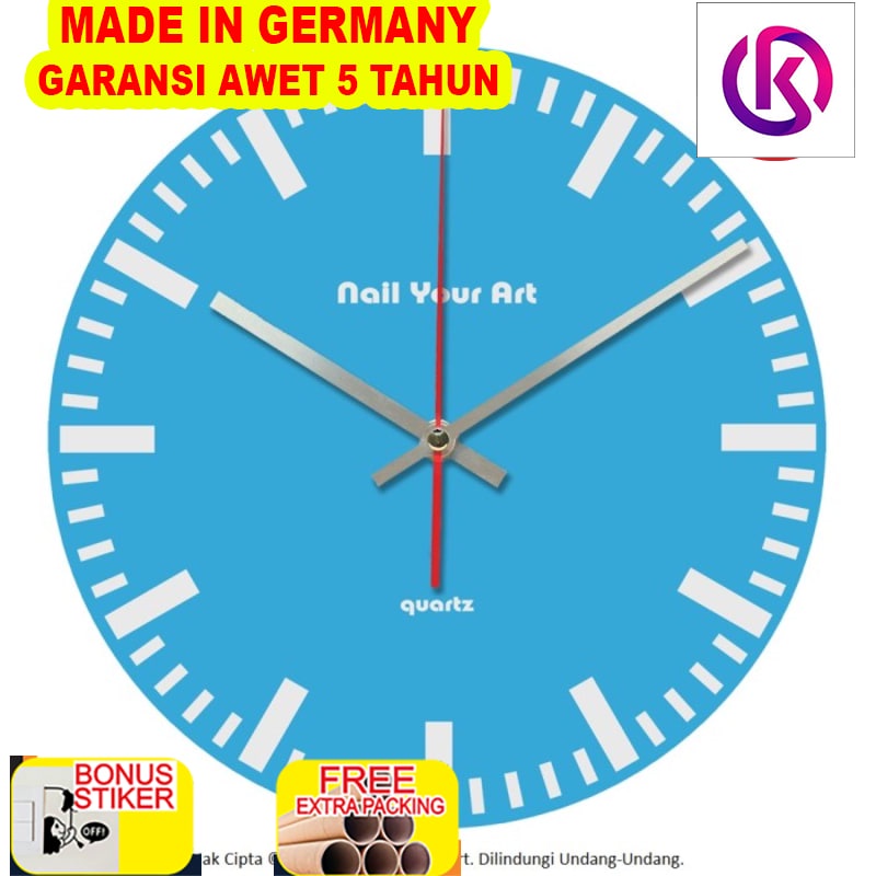 

Terlaris Jam Dinding Unik Artistik - SimplyBlue Wall Clock