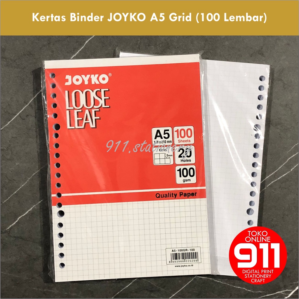 

KERTAS BINDER A5 DOTTED (TITIK-TITIK) & GRID (KOTAK-KOTAK) isi 100 lembar
