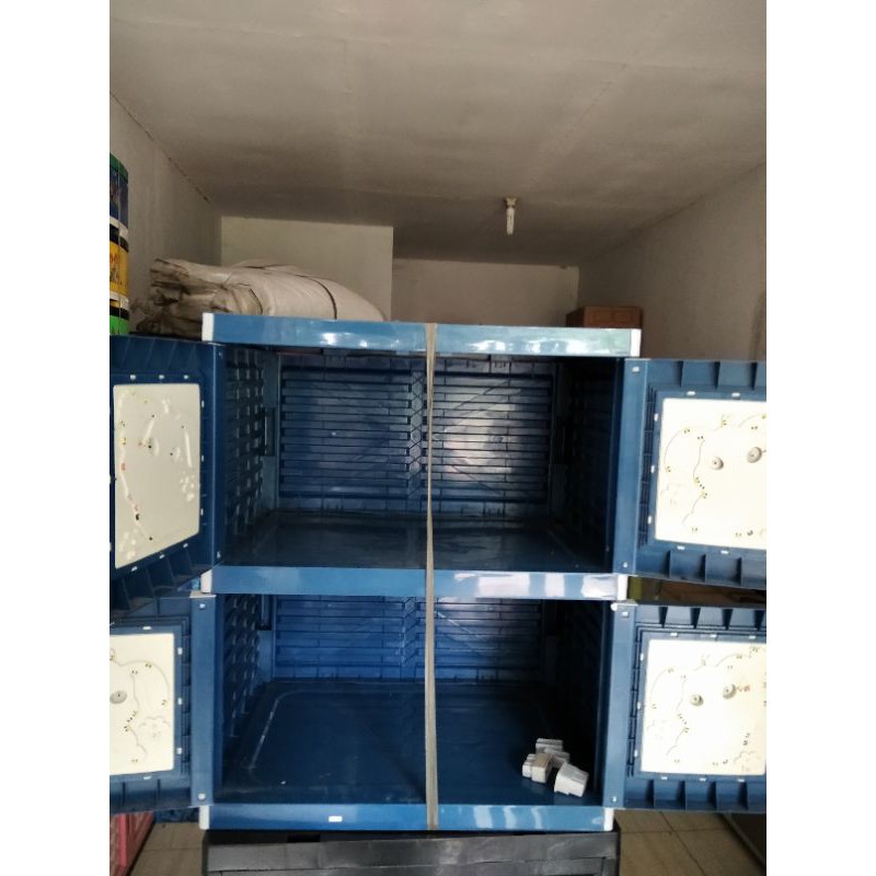lemari plastik 2 susun