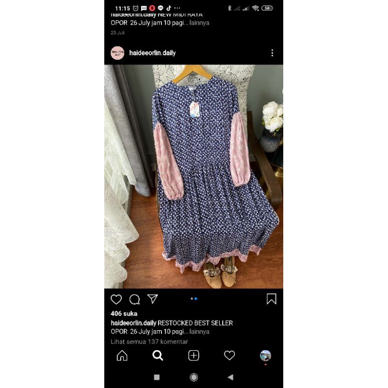 midi raya dress haideeorlin ( lunara midi raya)