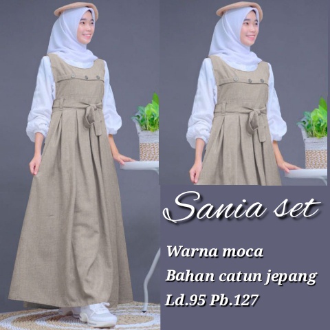 LIE  Gamis Anak Perempuan Model Sania Baju Gamis Wanita terbaru 2021 2022 baju lebaran Anak