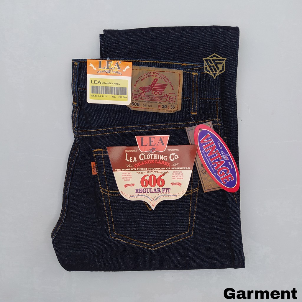 CELANA JEANS LEA 606 ABU TERBARU BASIC PRIA STANDAR PANJANG BISA COD