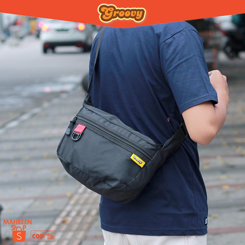 GROOVY - Tas Selempang Tas Slingbag Pria Wanita Original