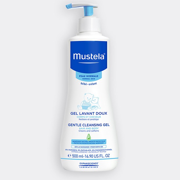 MUSTELA PUMP GENTLE CLEANSING GEL 500ML P60MDC50/ SABUN BAYI