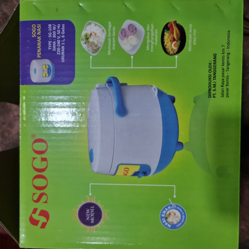 Rice cooker Sogo 1Liter /magic com Sogo 1Liter /magiccom kecil