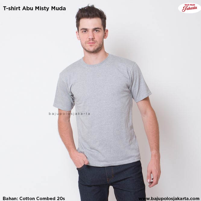 Download Baju Polos Abu Misty Muda Cotton Combed 20s size (S-XXXL ...