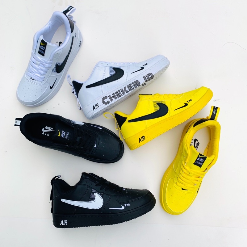 SEPATU WANITA DAN PRIA SEPATU SNEAKERS A1R FORC3 1 ONE UTILITY PENDEK SEPATU FULL WHITE PUTIH POLOS KUNING HITAM SEPATU ANAK LAKI LAKI PEREMPUAN SEPATU SNEAKERS WANITA PRIA