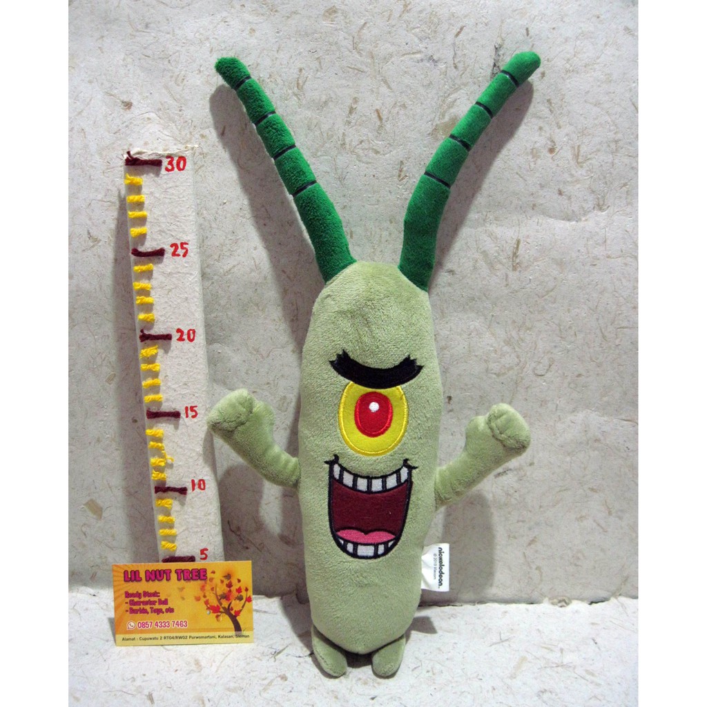 Boneka Plankton Spongebob Original Nickelodeon Boneka Plankton Original Rare Doll