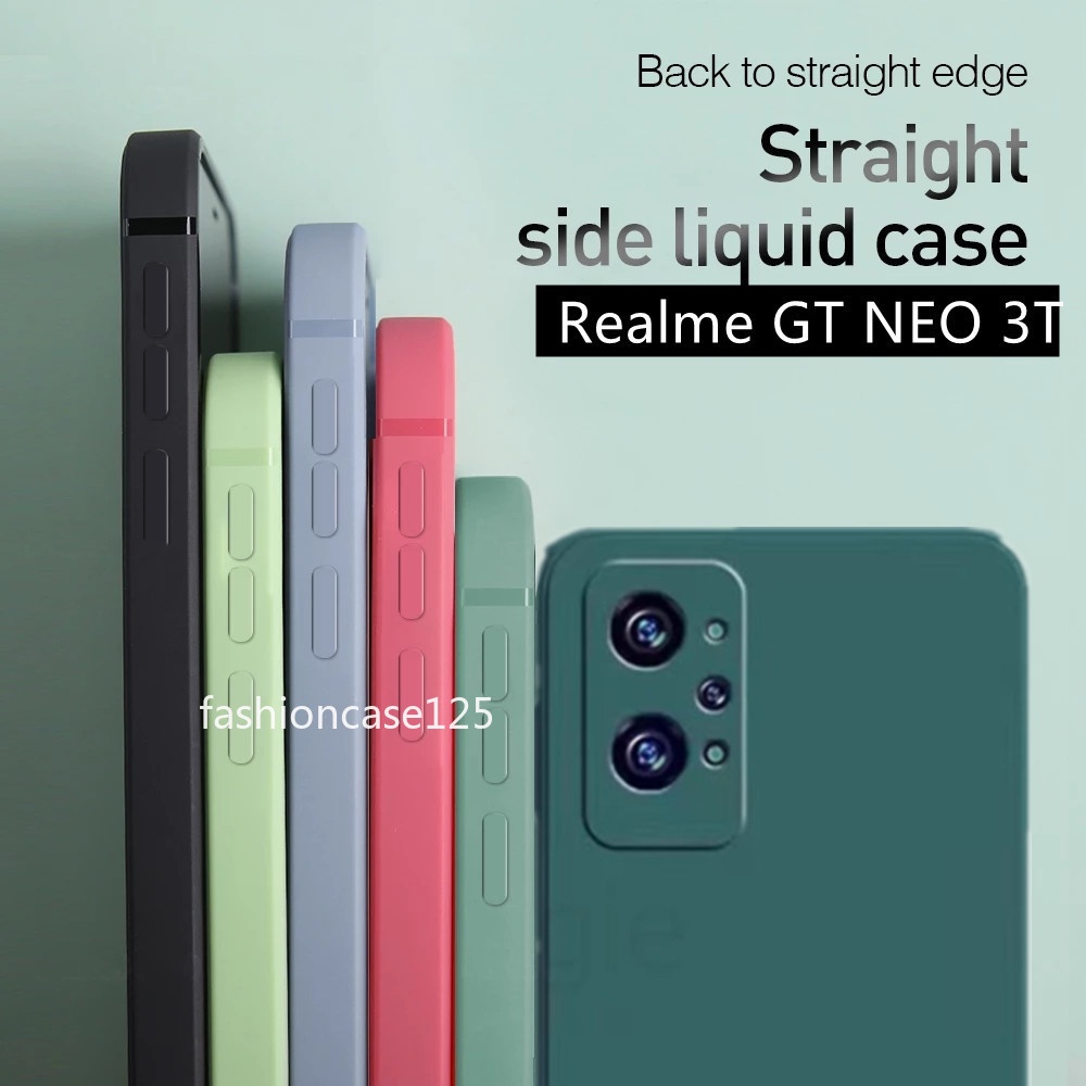 Soft Case Realme GT Neo 3T Liquid Silikon Slim Skin Candy Macaron Bludru