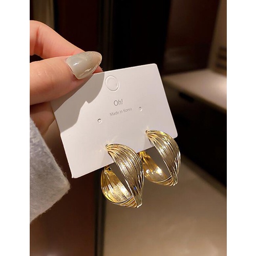 LRC Anting Tusuk Fashion Alloy Geometric Stud Earrings V57141