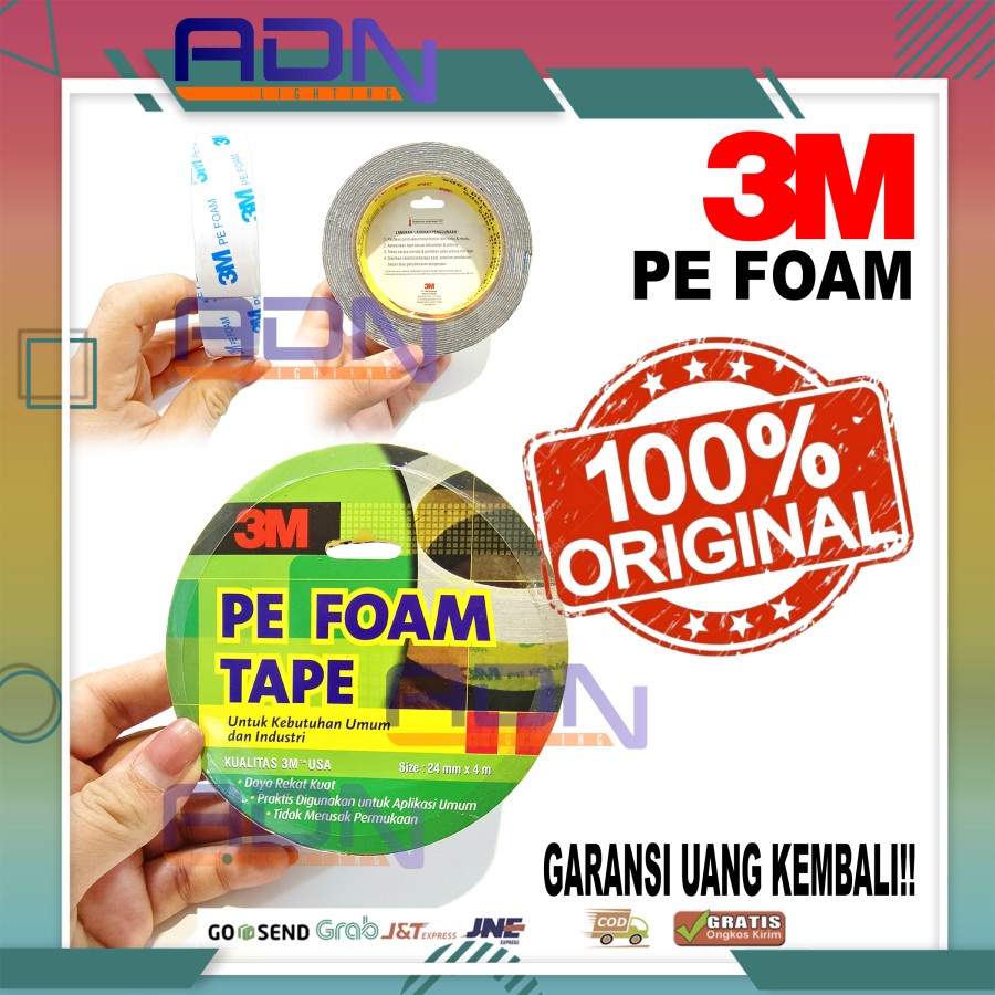 

ADN.in 3M Double Tape PE Foam 1600TG 24 mm x 4mtr ORIGINAL ASLI USA