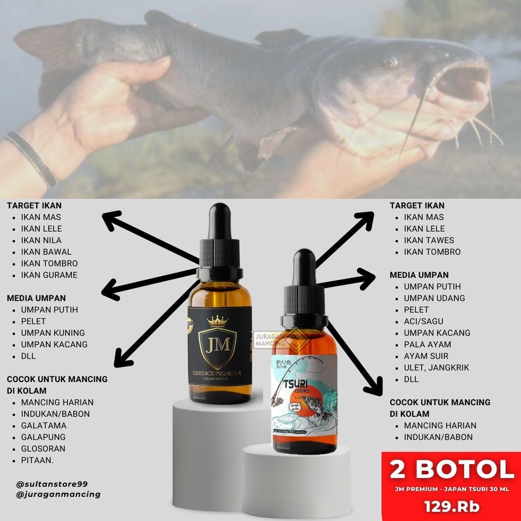 BARU- [PALING DICARI] PRODUK ESEN ESSEN ESSENCE MANCING PREMIUM 30 ML [JM PREMIUM - JAPAN TSURI]