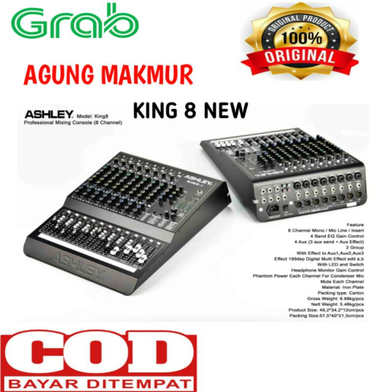 Mixer Audio Ashley King 8 New Original