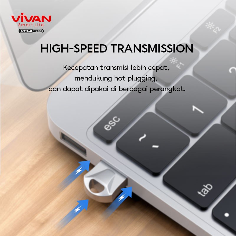 FLASHDISK 16GB / FLASHDISK 32GB VIVAN VMF116/VMF132 METAL BODY