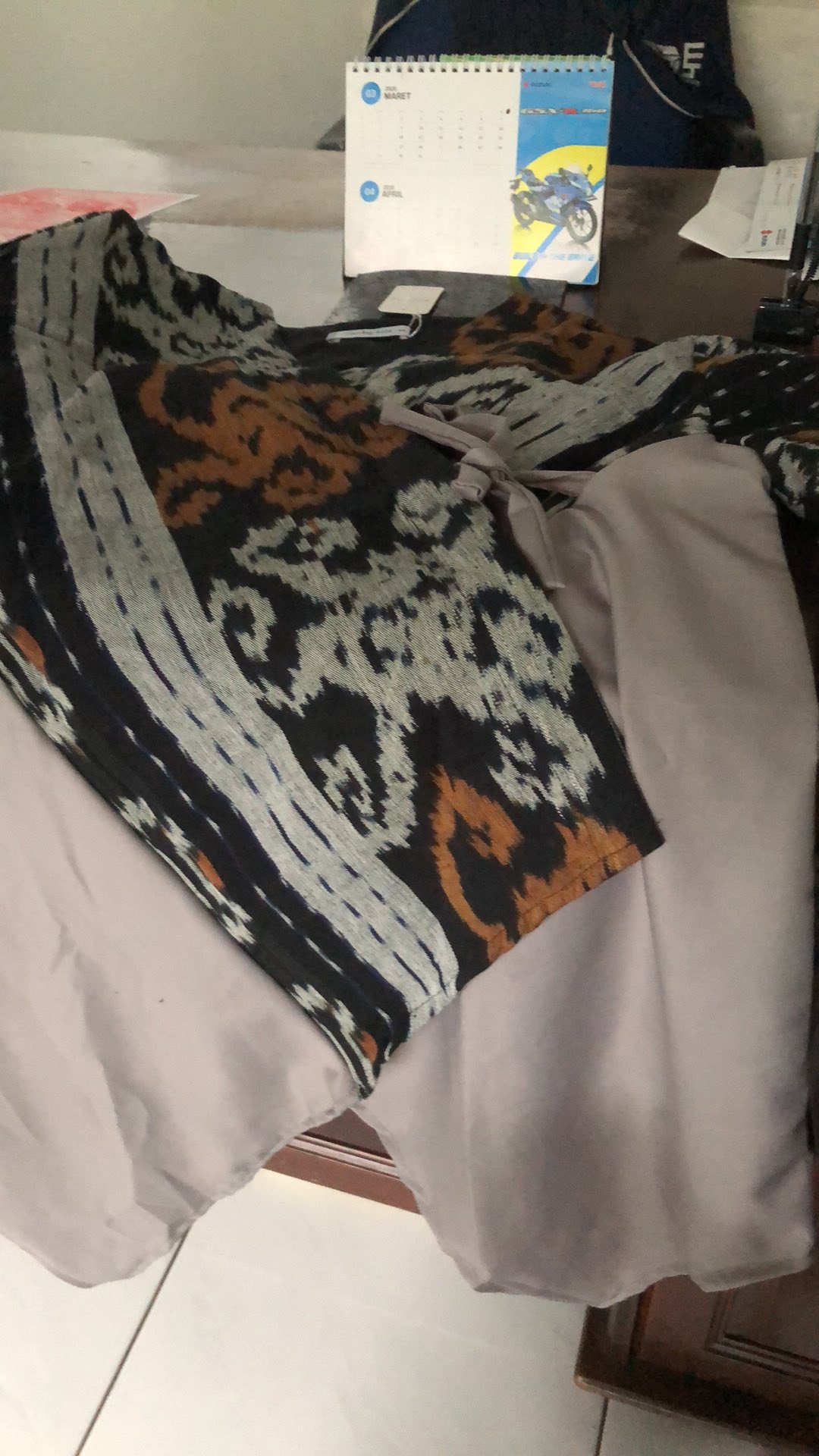 Batik Niswara Blouse Kantor Wanita Modern Kerja Tenun Cap Busui Hamil Jumbo Bigsize