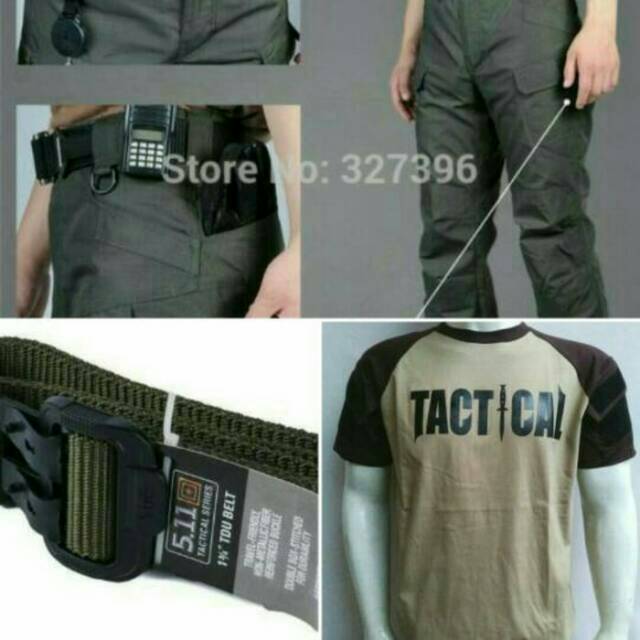 Promo Paket Tactical Series Celana Balckhawk+Baju Tactical+Gesper 511
