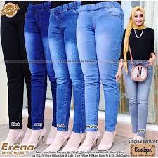 LEGGING JEGGING JEANS WANITA PENTA CELANA PANJANG JEGING LEGING WANITA KEKINIAN MURAH TERBARU PINGGANG KARET MELINGKAR SOFT JINS JUMBO