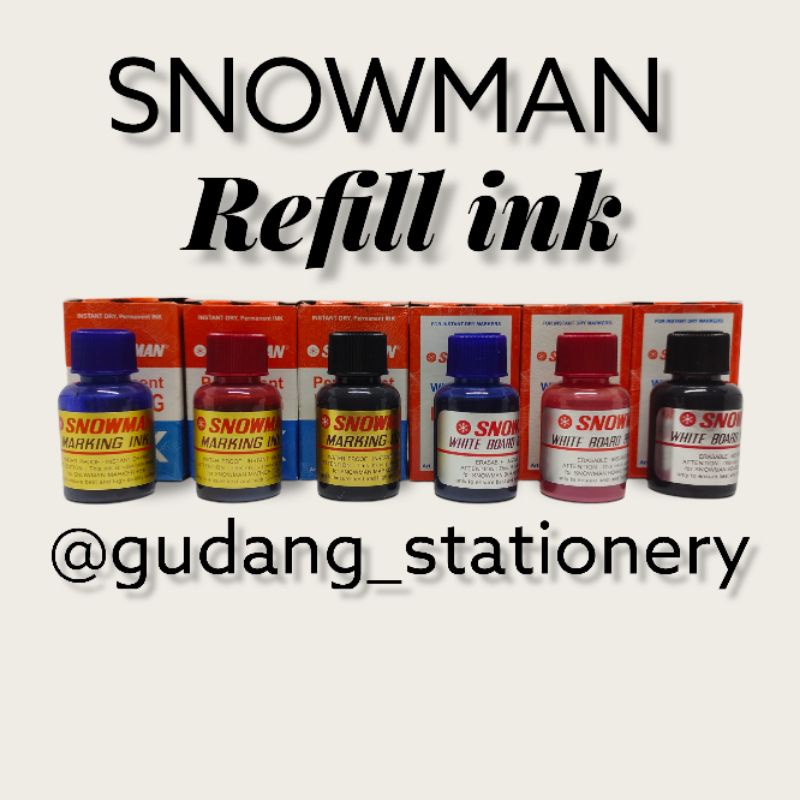 

ISI ULANG SPIDOL SNOWMAN WHITE BOARD & PERMANENT