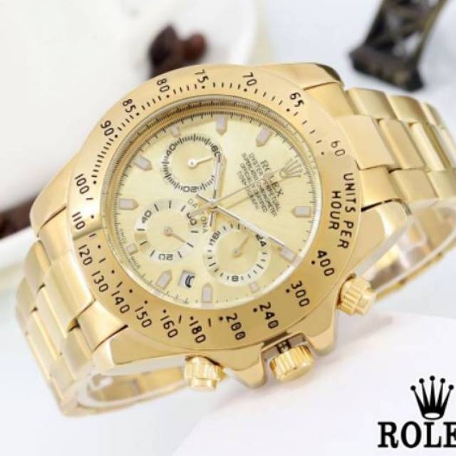 Jam Tangan Pria Rolex Chrono Aktif Premium Limited