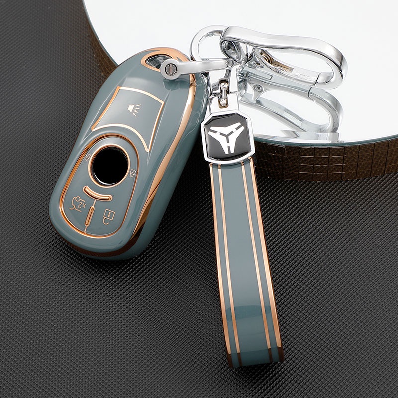 Untuk Buick Verano Encore GX GL6 Untuk Opel Vauxhall Astra K Corsa E Car Flip Key Cover Case Tas Holder Fob Shell Casing Pelindung