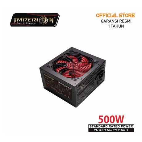 ITACC PSA Power Supply Imperion 500watt 500w 600 watt Gaming Garansi resmi 12 bulan 1 tahun fan 12cm 120mm