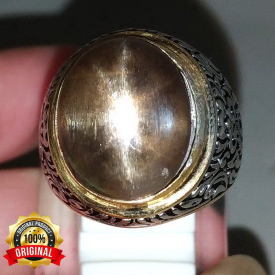 CINCIN BATU AKIK ASLI PASIR EMAS STAR 6