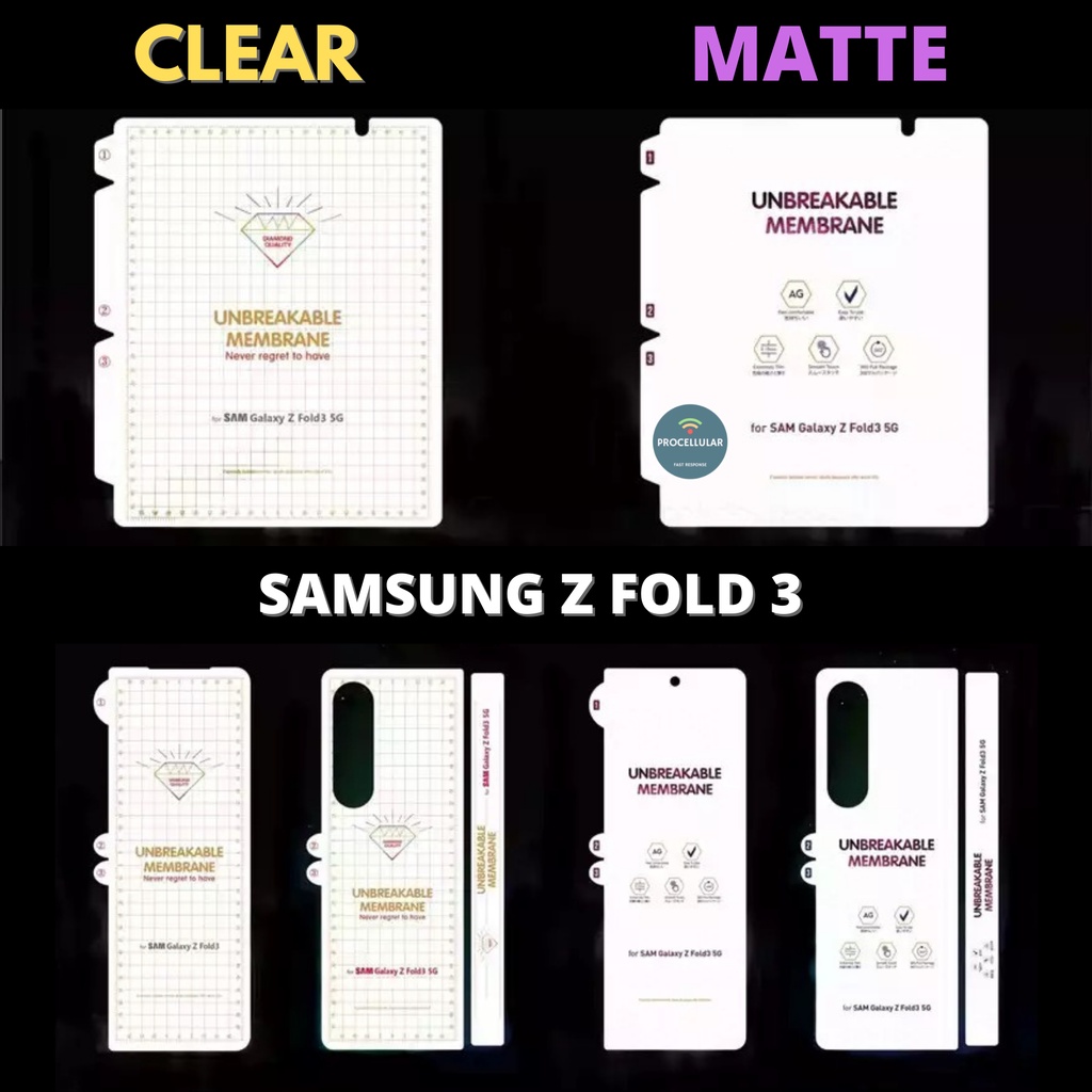 Anti Gores Hydrogel Samsung Galaxy Z Fold 3 5G Screen Protector
