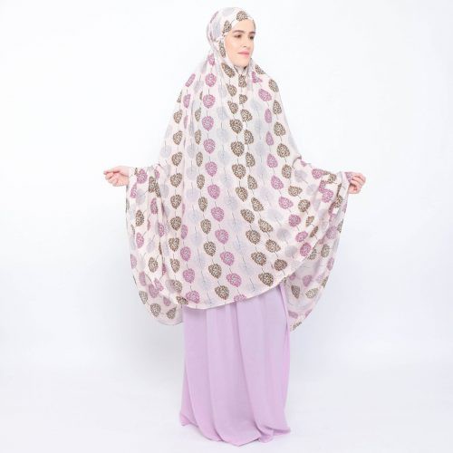 Mukena Tazkiya by Tazbiya Pretty Lilac Purple Katun Rayon Adem Nyaman