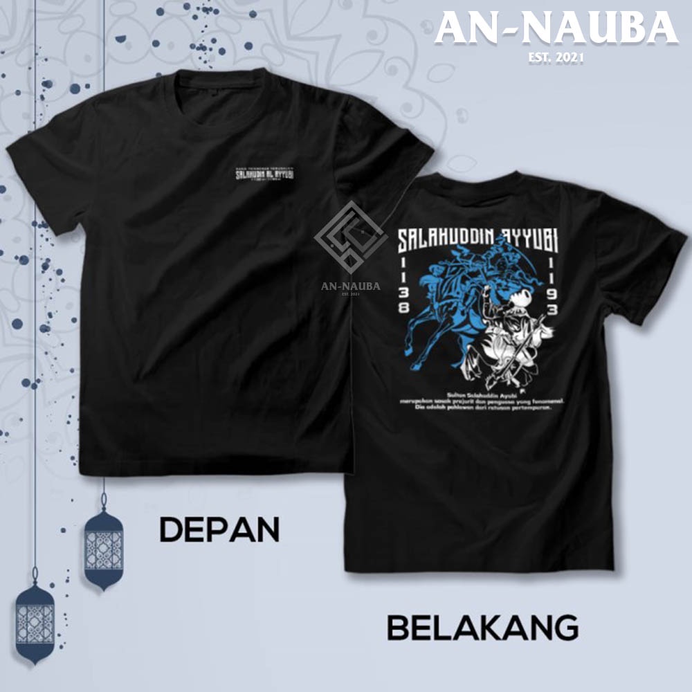 Kaos Dakwah Islami Sahabat Nabi / SALAHUDDIN AL AYUBI TSHIRT / Baju Distro Santri Muslim [AN-8557]