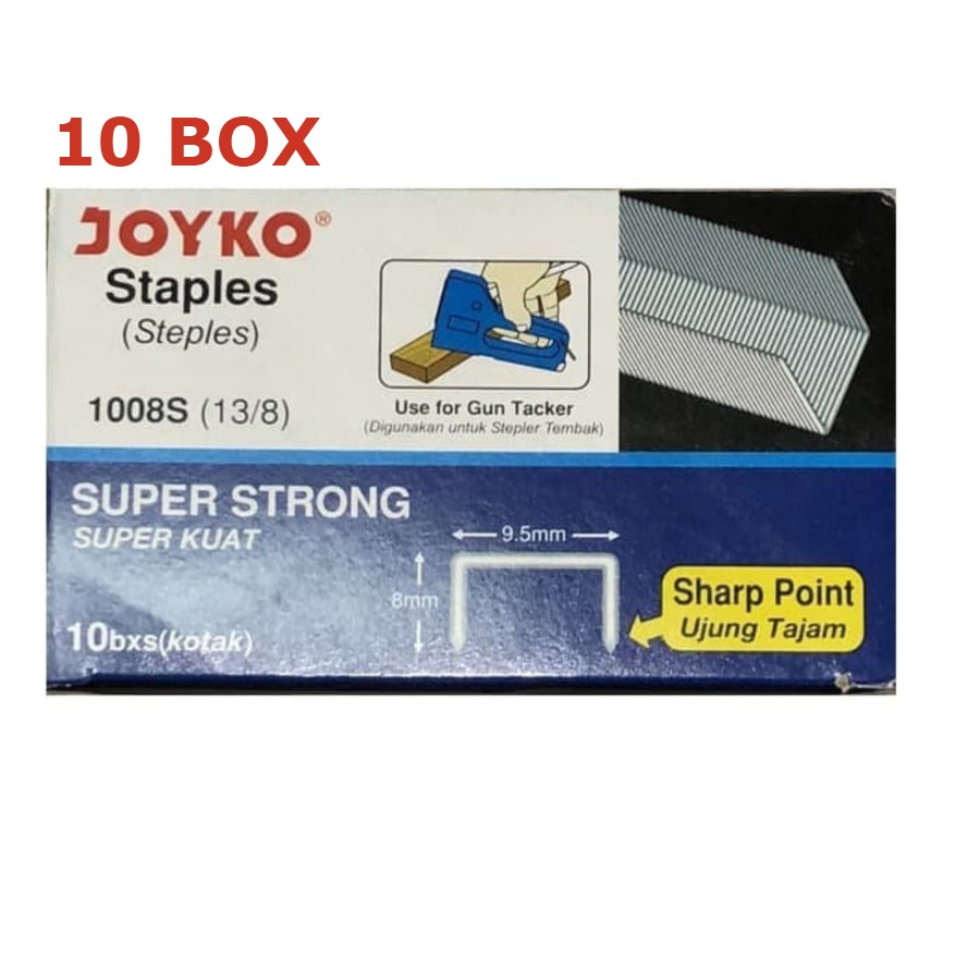 

Isi Staples 10 Box ( 10.000 pcs ) I Refiil Staples 10 Box