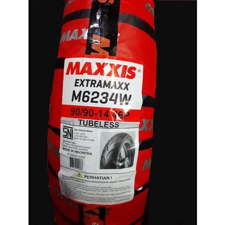ban maxxis tubeless 90 90 14 m6234w extramaxx maxxis ban belakang vario 125 150 scoopy beat