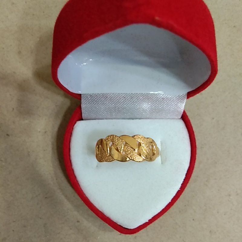 cincin rante pasir 3 gram emas muda