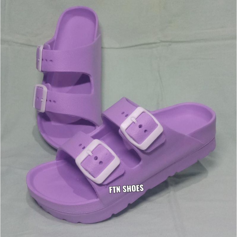 Sandal slop wanita karet jelly tebel original sendal selop jely cewek dewasa perempuan model distro slip on branded