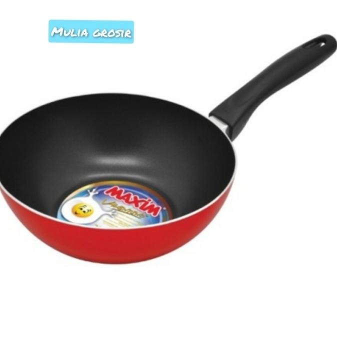 populer] Maxim Deep Wok 24cm Teflon Maxim 24cm