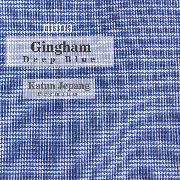 ✸ 1 meter Kain Katun Polos Misty dan Gingham Premium ➱