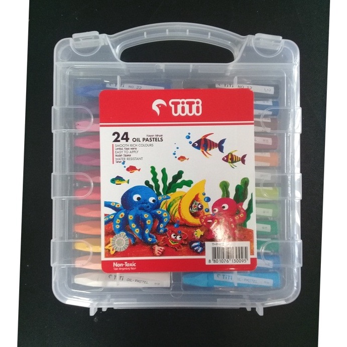 

Hot Sale Crayon 24 Warna Oil Pastels Titi Non Toxic - Titi 24S Sale!!!