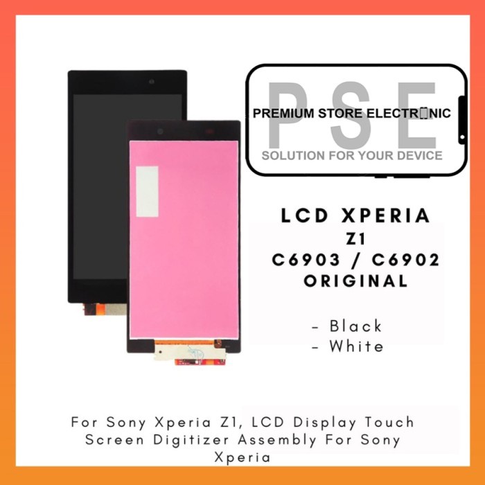 LCD Xperia Z1 C6903 ORIGINAL Fullset Touchscreen Garansi 1 Bulan