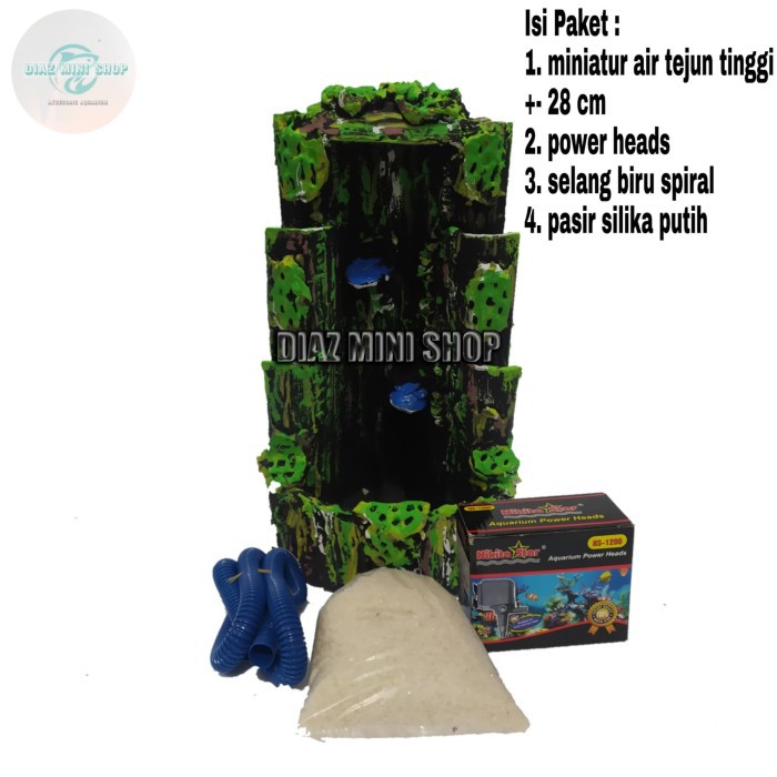 Paket Miniatur Air Terjun Aquascape Tebing Air Terjun KHUSUS GOSEND