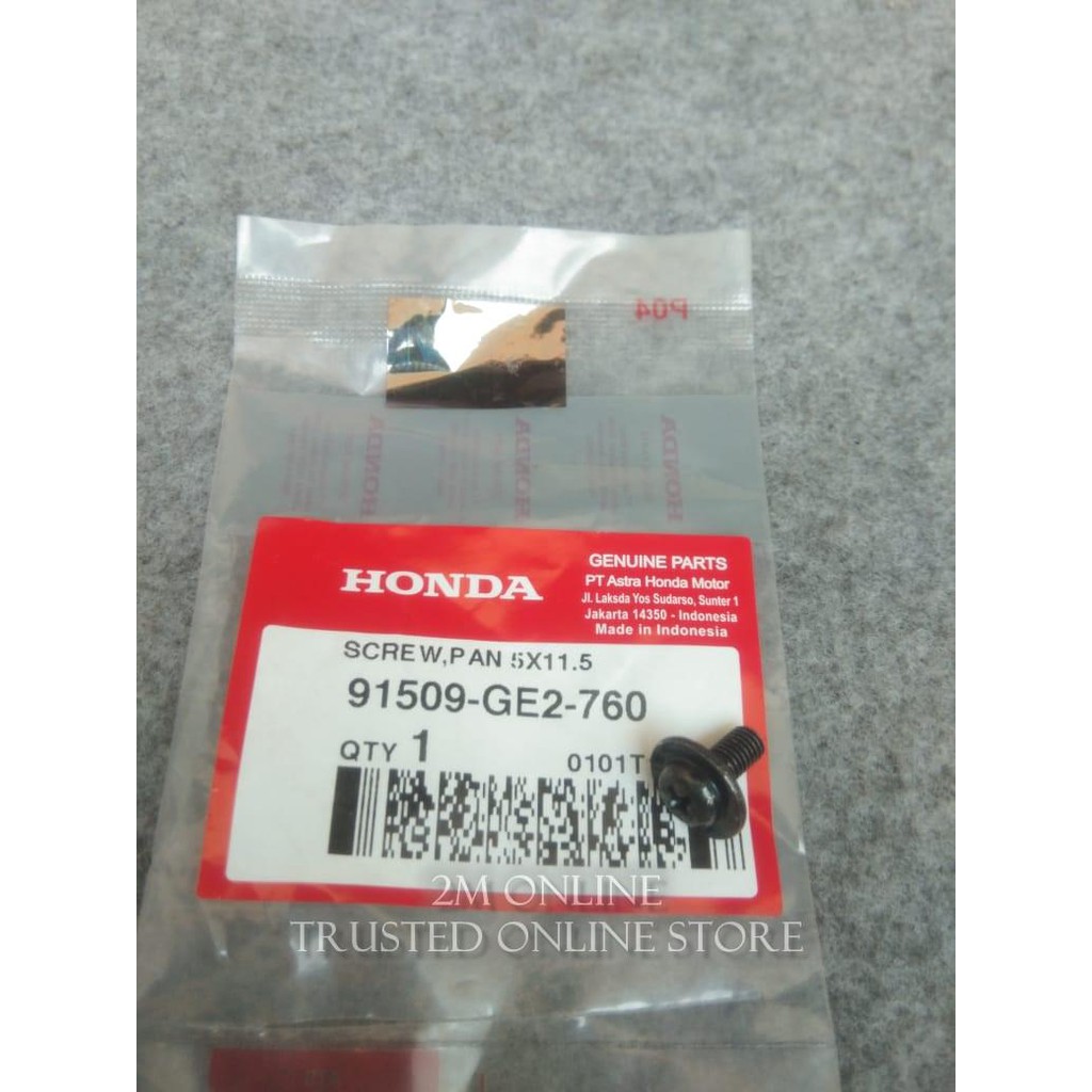 2m SCREW PAN BAUT 5X11.5 ORI AHM 91509-GE2-760