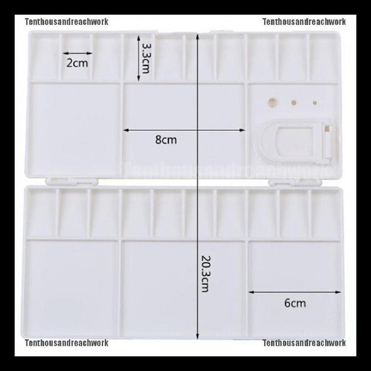 

Skuy Gaskuen Palet Melukis Cat Air 25 Karat Bahan Plastik